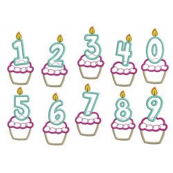 Stickserie - Geburtstagsmuffins Satin